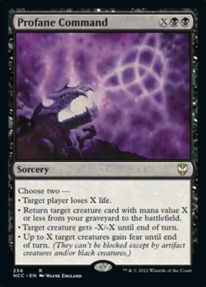 Profane Command [Streets of New Capenna Commander] - MTG Single