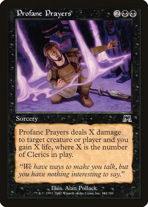 Profane Prayers [Onslaught] - MTG Single