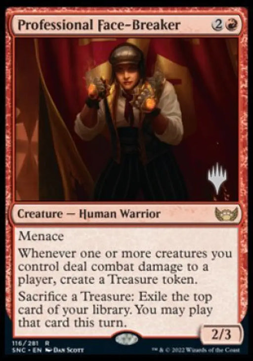 Professional Face-Breaker (Promo Pack) [Streets of New Capenna Promos] - MTG Single