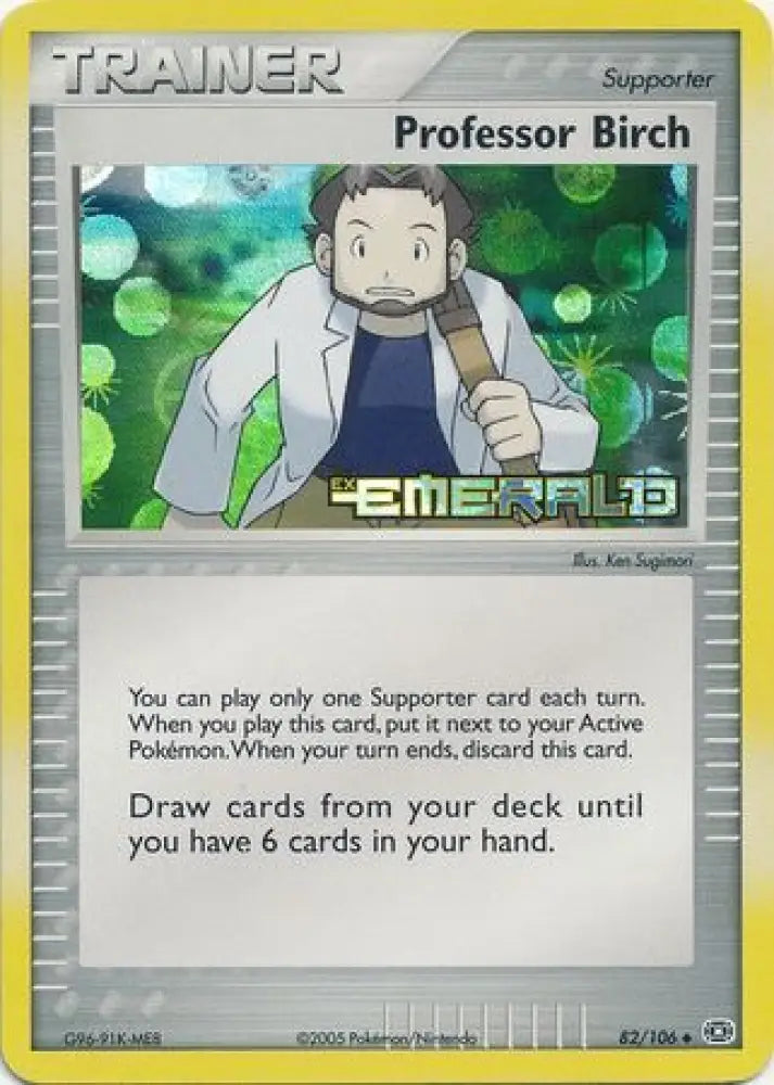 Professor Birch (82/106) (Stamped) [EX: Emerald] - Pokemon Single
