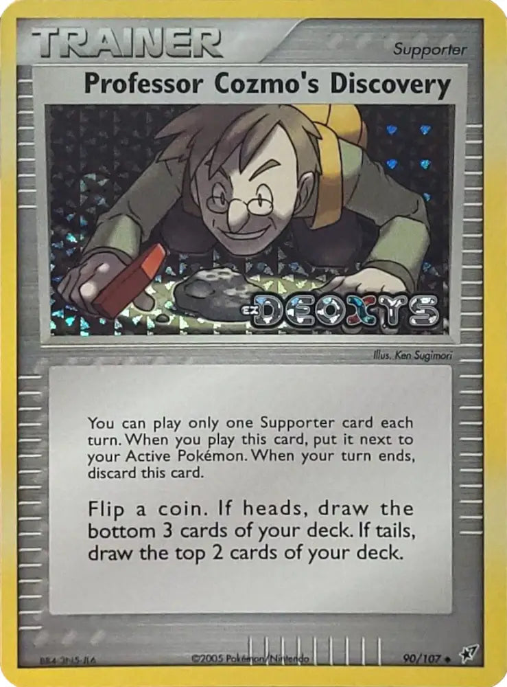 Professor Cozmo’s Discovery (90/107) (Stamped) [EX: Deoxys] - Pokemon Single