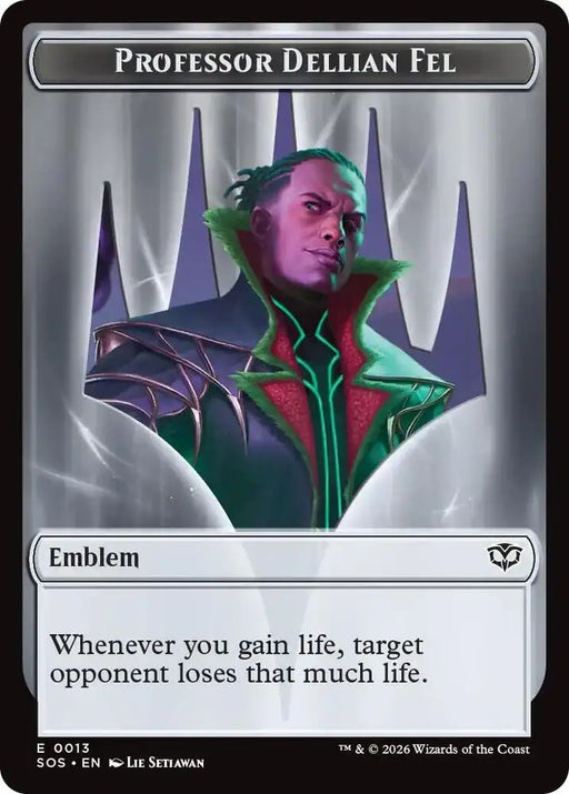 Professor Dellian Fel  // Pest (0008) Double-Sided Token (13 // 8) [Secrets of Strixhaven]