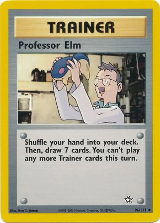 Professor Elm (96/111) [Neo Genesis Unlimited] - Pokemon Single