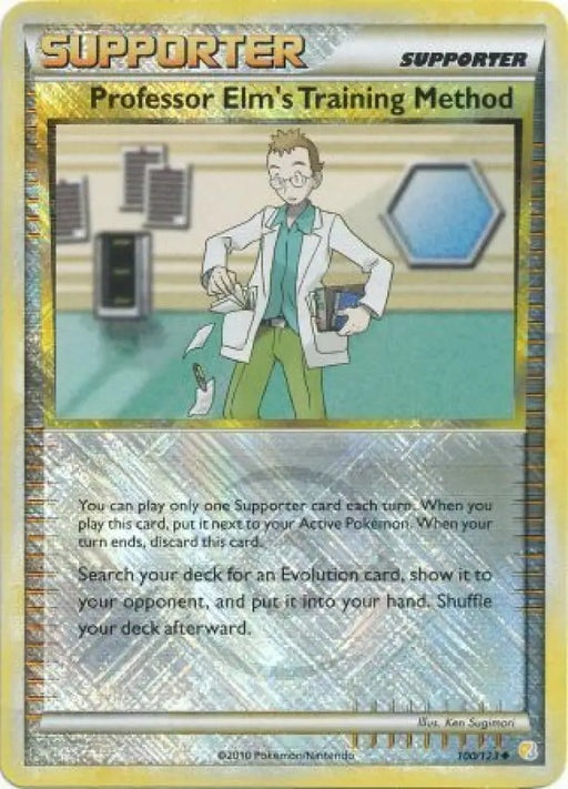 Professor Elm’s Training Method (100/123) (League Promo) [HeartGold & SoulSilver: Base Set] - Pokemon Single