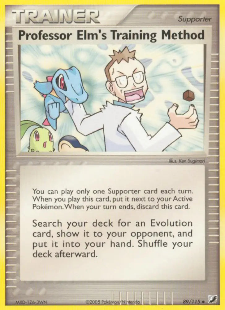 Professor Elm’s Training Method (89/115) [EX: Unseen Forces] - Pokemon Single