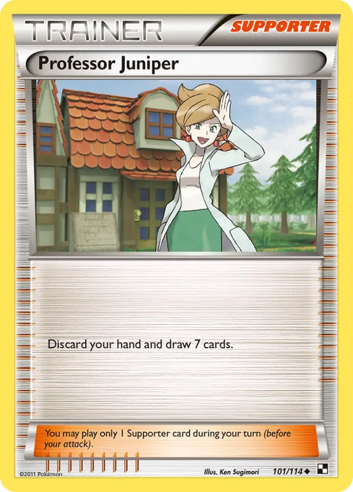 Professor Juniper (101/114) [Black & White: Base Set] - Pokemon Single