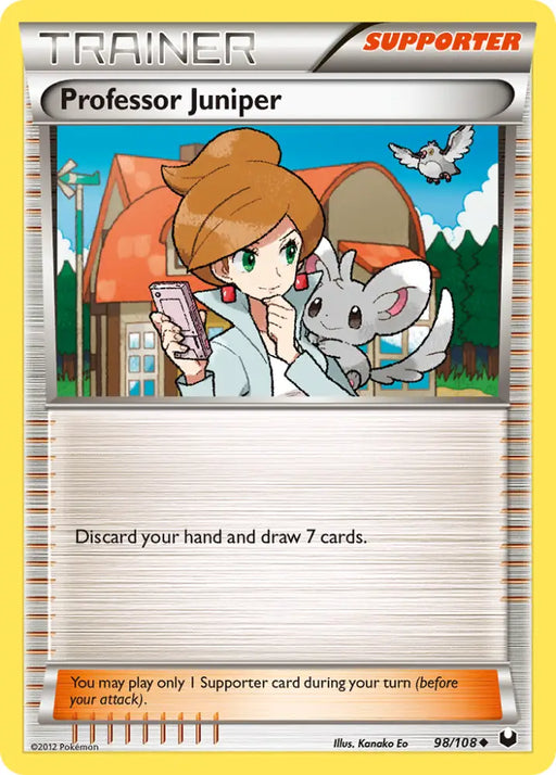 Professor Juniper (98/108) [Black & White: Dark Explorers] - Pokemon Single