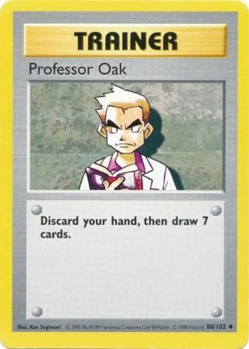 Professor Oak (88/102) [Base Set Shadowless Unlimited] - Pokemon Single