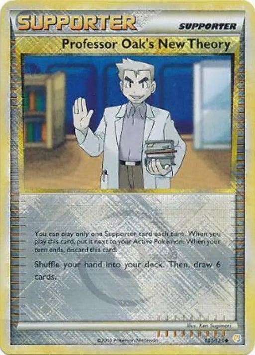 Professor Oak’s New Theory (101/123) (League Promo) [HeartGold & SoulSilver: Base Set] - Pokemon Single