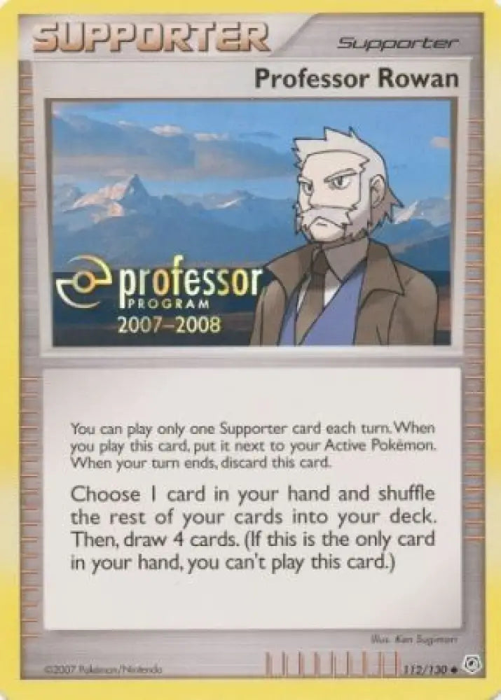 Professor Rowan (112/130) (2007) [Professor Program Promos] - Pokemon Single