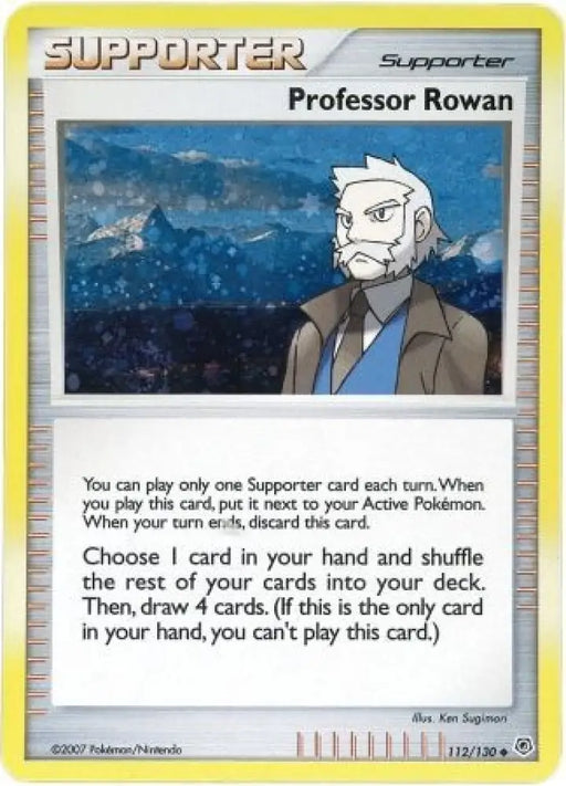 Professor Rowan (112/130) (Cosmos Holo) [Diamond & Pearl: Base Set] - Pokemon Single