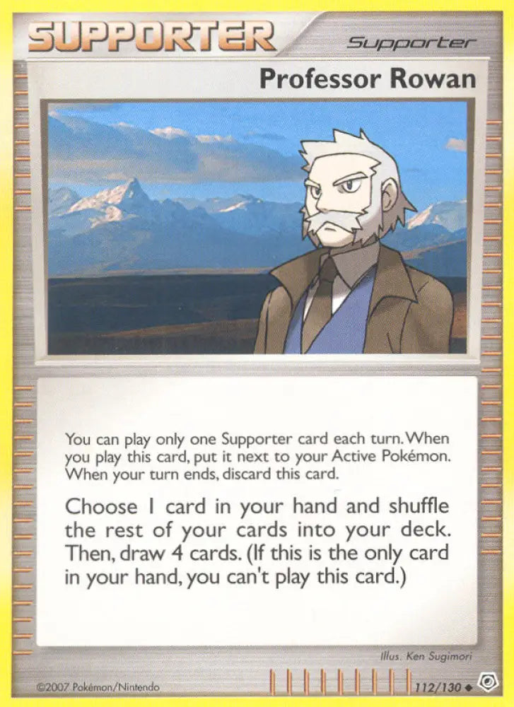 Professor Rowan (112/130) [Diamond & Pearl: Base Set] - Pokemon Single