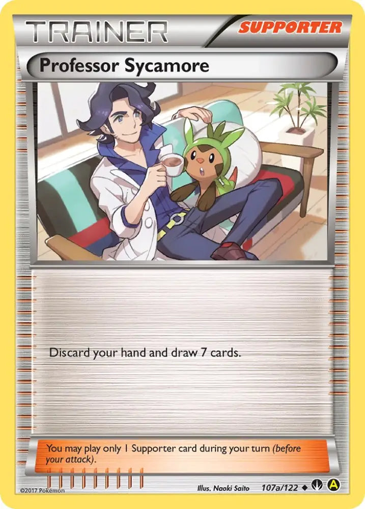 Professor Sycamore (107a/122) [Alternate Art Promos] - Pokemon Single