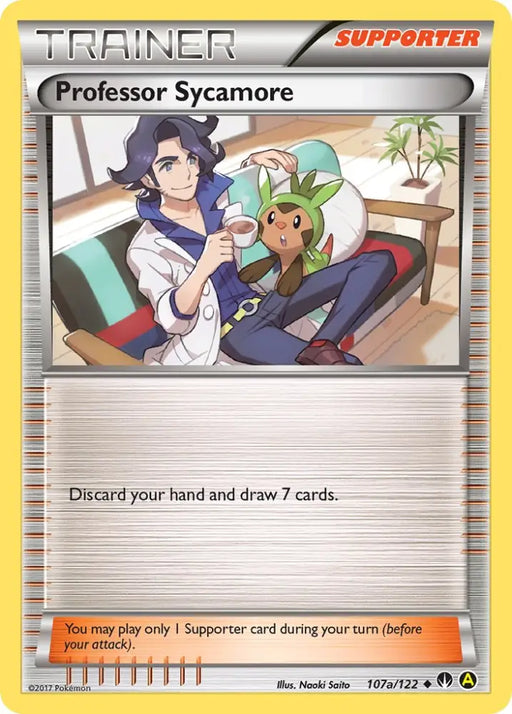 Professor Sycamore (107a/122) [Alternate Art Promos] - Pokemon Single