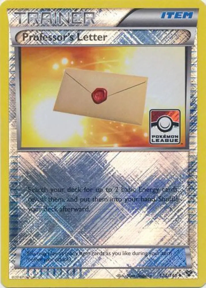 Professor’s Letter (123/146) (League Promo) [XY: Base Set] - Pokemon Single