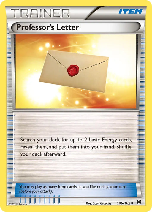 Professor’s Letter (146/162) [XY: BREAKthrough] - Pokemon Single