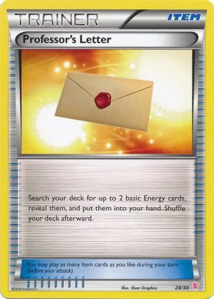 Professor’s Letter (28/30) [XY: Trainer Kit - Sylveon] - Pokemon Single