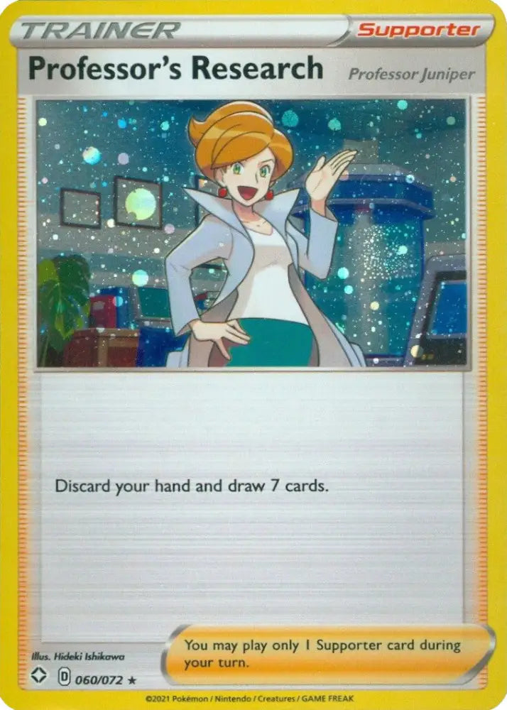 Professor’s Research (060/072) (Cosmos Holo) (Theme Deck Exclusive) [Sword & Shield: Shining Fates] - Pokemon Single