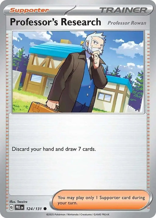 Professor’s Research (124/131) (Professor Rowan) [Scarlet & Violet: Prismatic Evolutions] - Pokemon Single