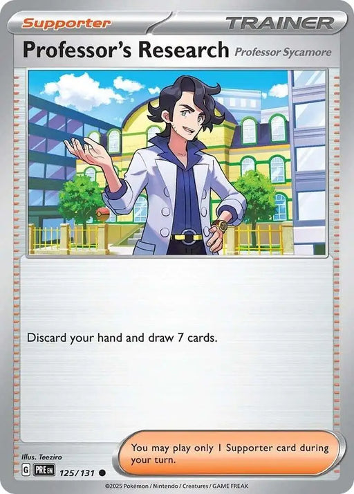 Professor’s Research (125/131) (Professor Sycamore) [Scarlet & Violet: Prismatic Evolutions] - Pokemon Single