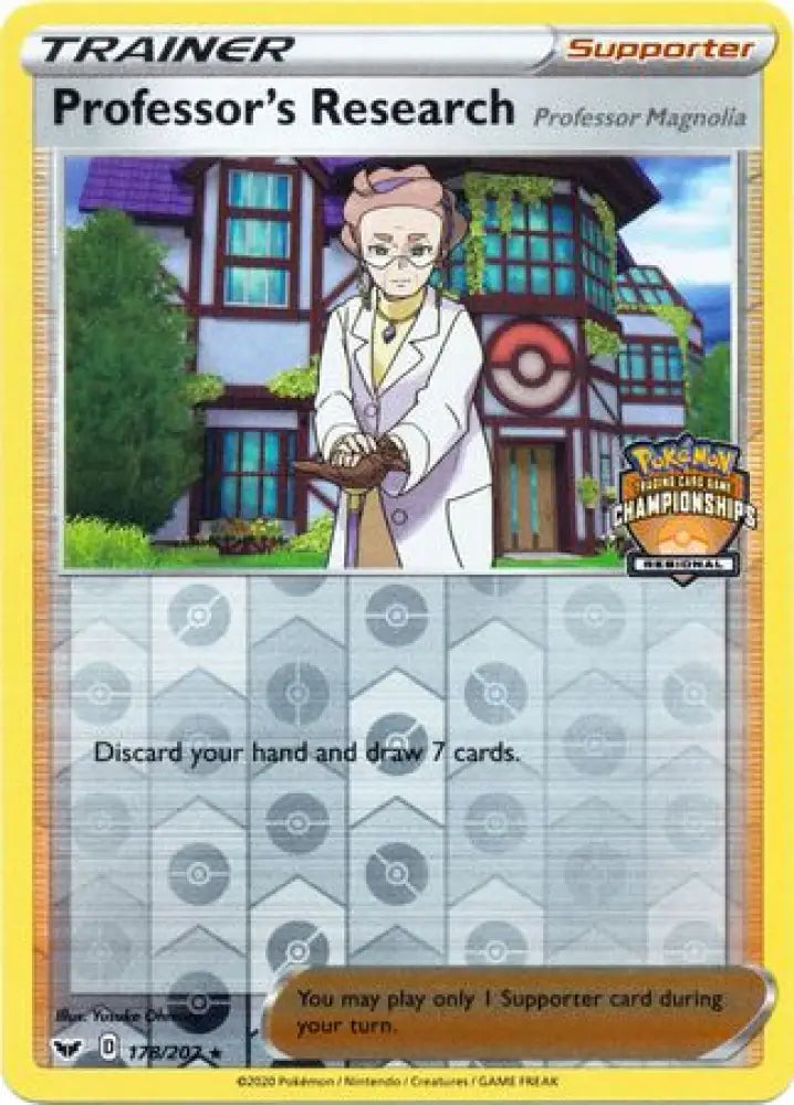 Professor’s Research (178/202) (Regional Championship Promo) [Sword & Shield: Base Set] - Pokemon Single