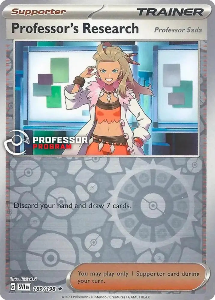 Professor’s Research (189/198) (2023) [Professor Program Promos] - Pokemon Single
