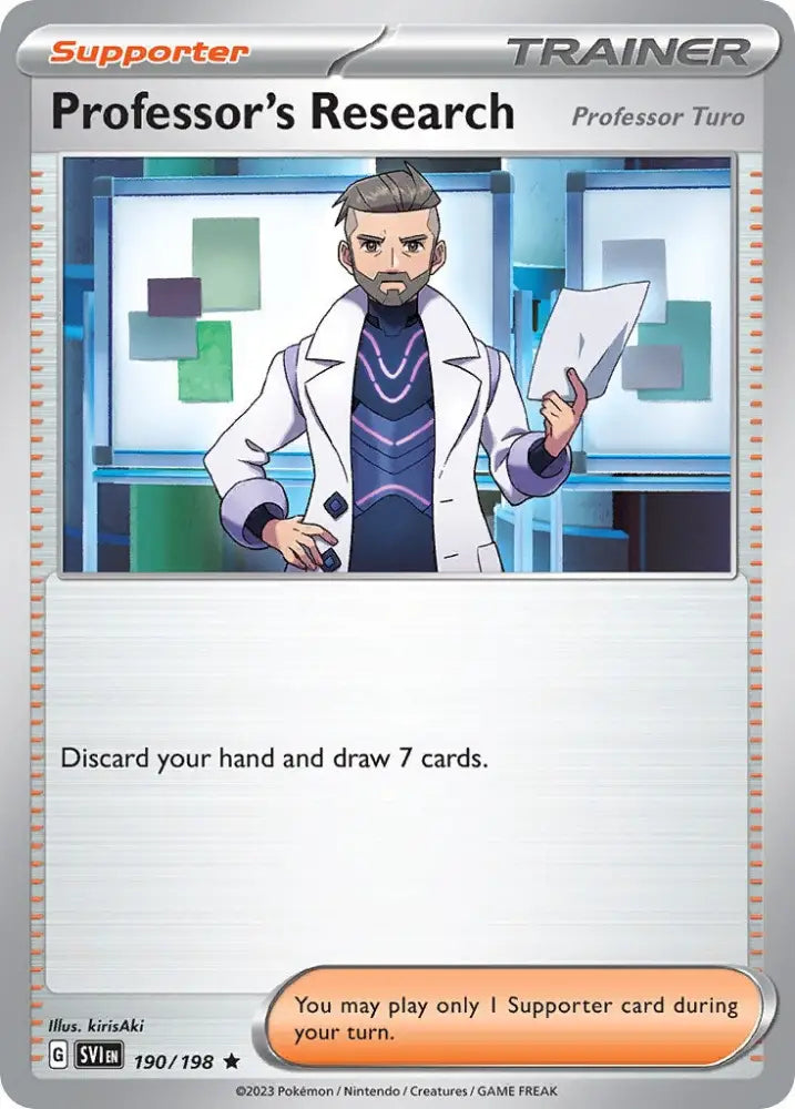 Professor’s Research (190/198) (Theme Deck Exclusive) [Scarlet & Violet: Base Set] - Pokemon Single