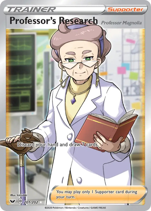 Professor’s Research (201/202) (Professor Magnolia) [Sword & Shield: Base Set] - Pokemon Single