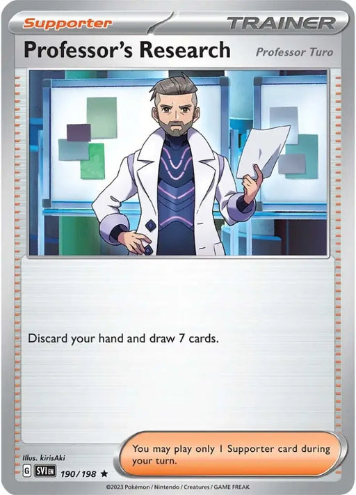 Professor’s Research (Professor Turo) (190/198) [Scarlet & Violet: Base Set] - Pokemon Single