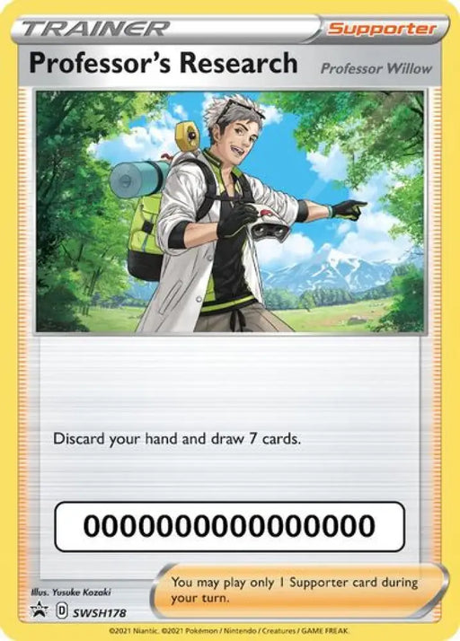 Professor’s Research (SWSH178) (Pokemon Go Code) [Sword & Shield: Black Star Promos] - Pokemon Single