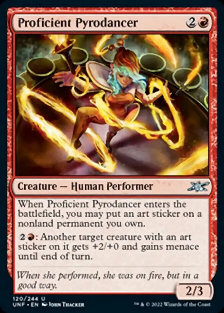Proficient Pyrodancer [Unfinity] - MTG Single