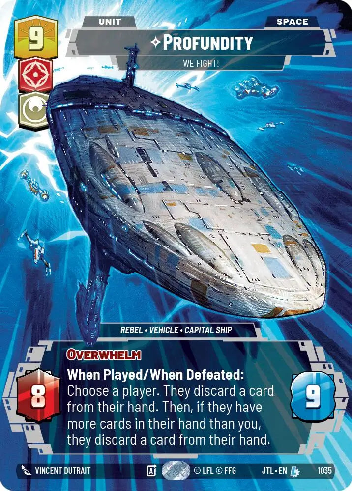 Profundity - We Fight! (Prestige) (1035) [Jump to Lightspeed] - Star Wars: Unlimited Single
