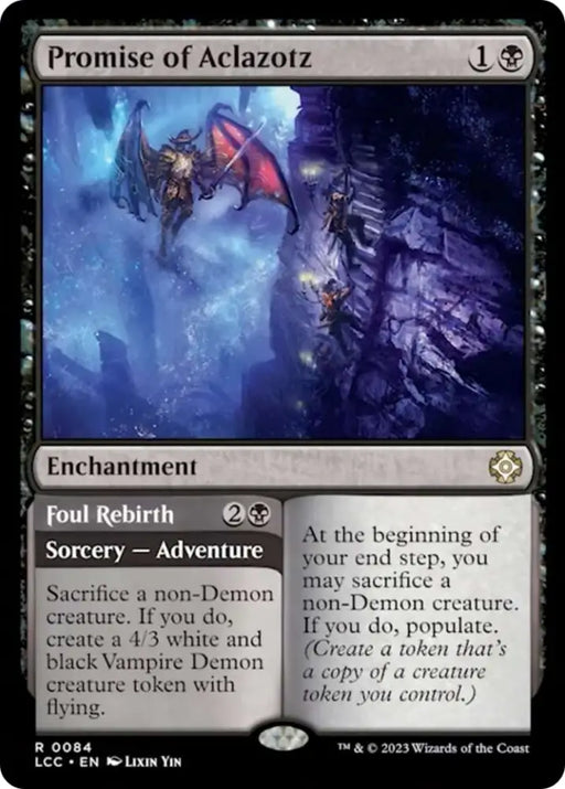 Promise of Aclazotz // Foul Rebirth [The Lost Caverns of Ixalan Commander] - MTG Single