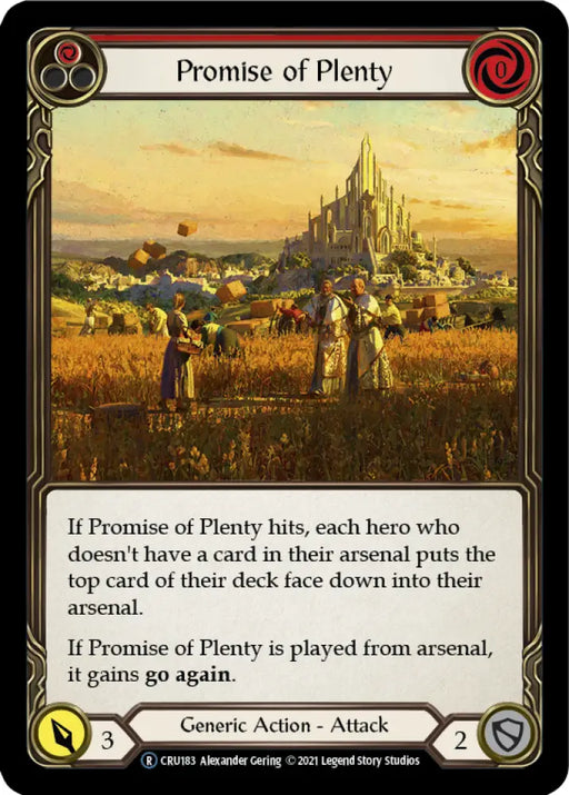 Promise of Plenty (Red) [Crucible of War Unlimited] Unlimited Normal - Flesh And Blood Single