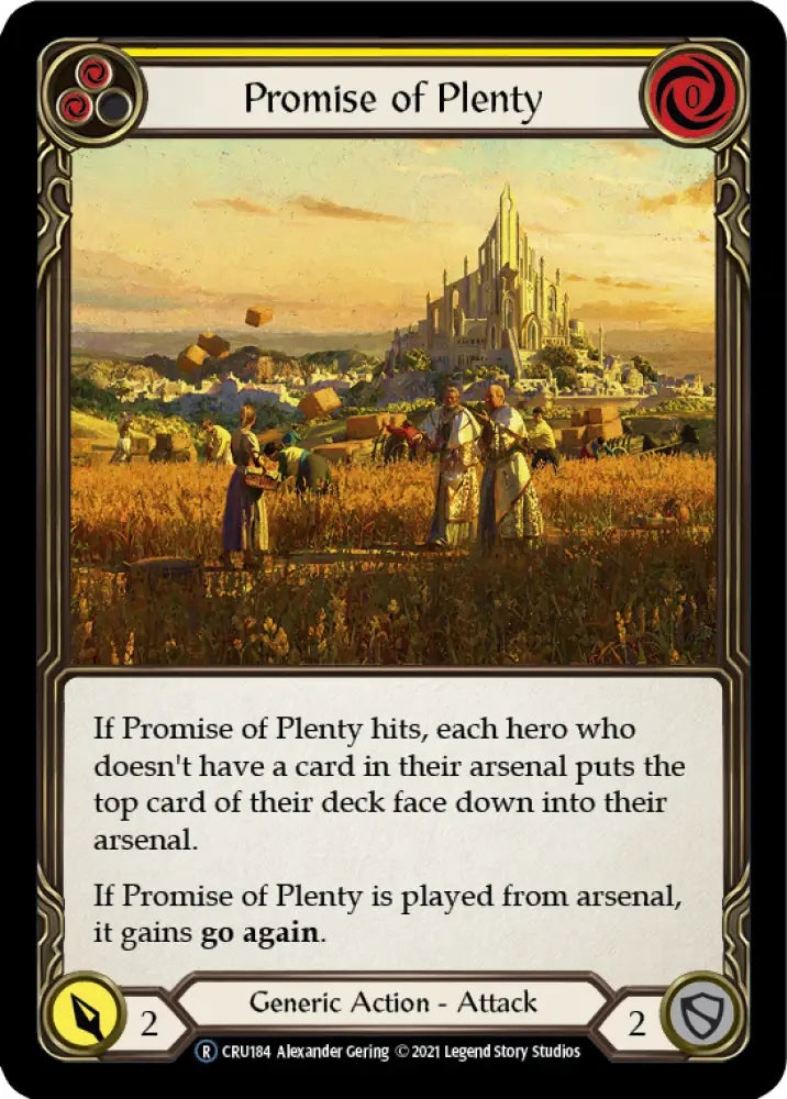 Promise of Plenty (Yellow) [Crucible of War Unlimited] Unlimited Normal - Flesh And Blood Single