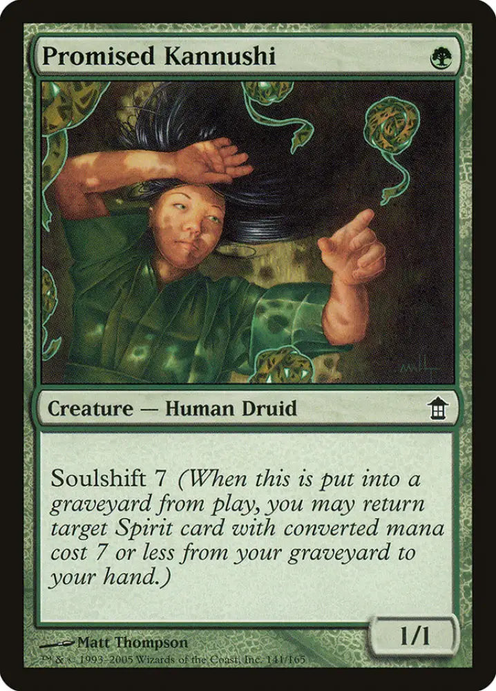 Promised Kannushi [Saviors of Kamigawa] - MTG Single