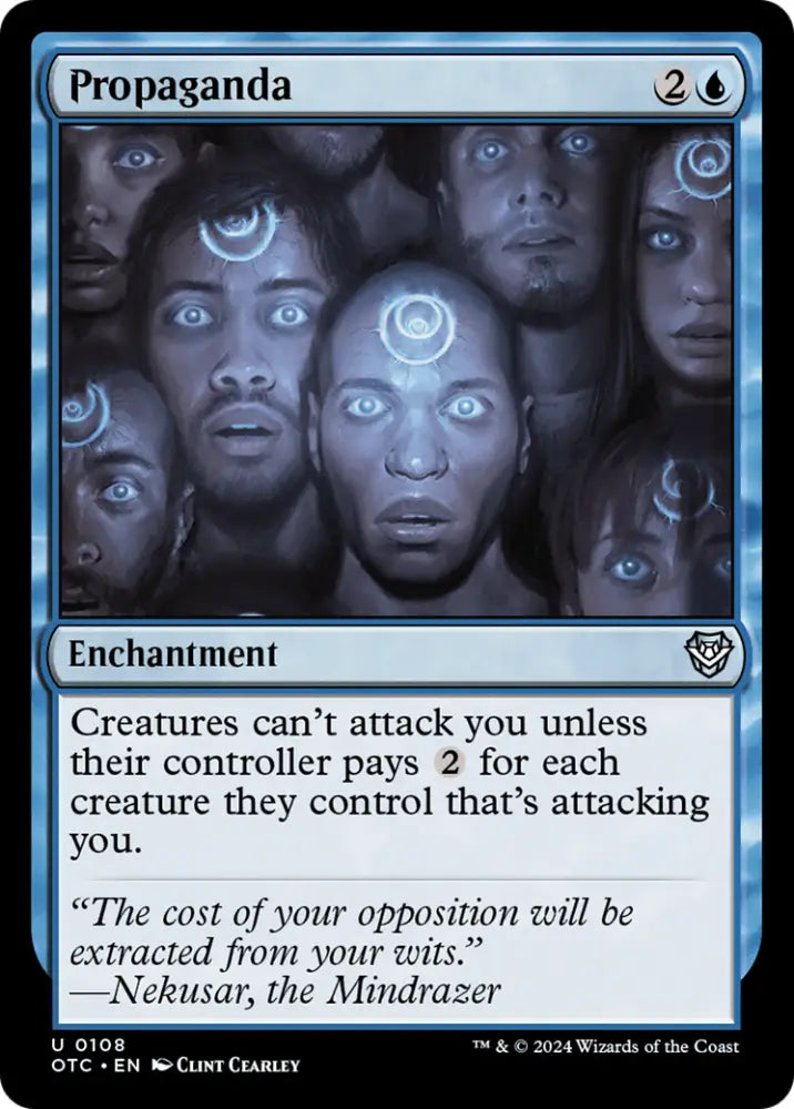 Propaganda [Outlaws of Thunder Junction Commander] - MTG Single