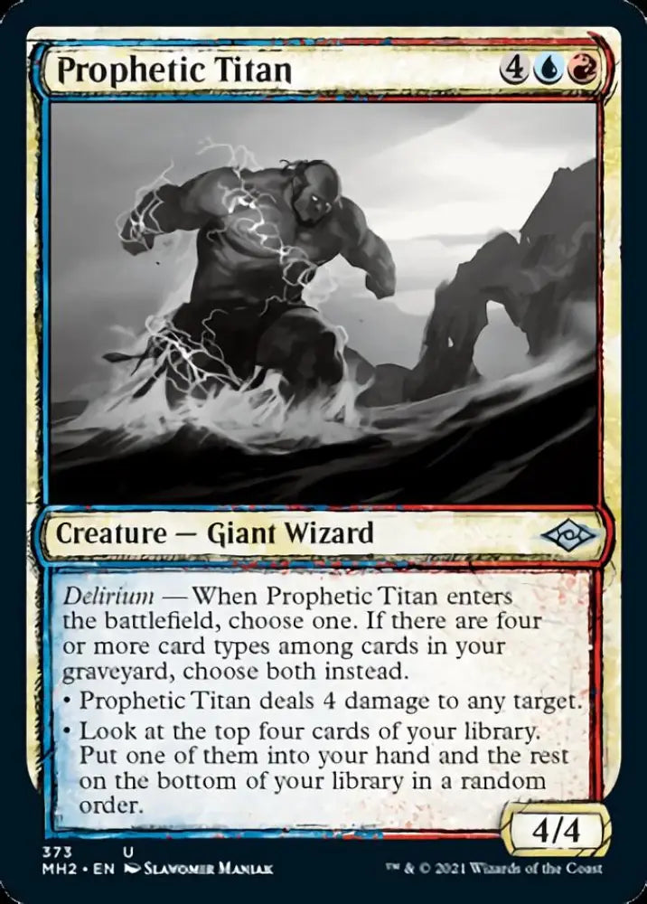 Prophetic Titan (Sketch) [Modern Horizons 2] - MTG Single