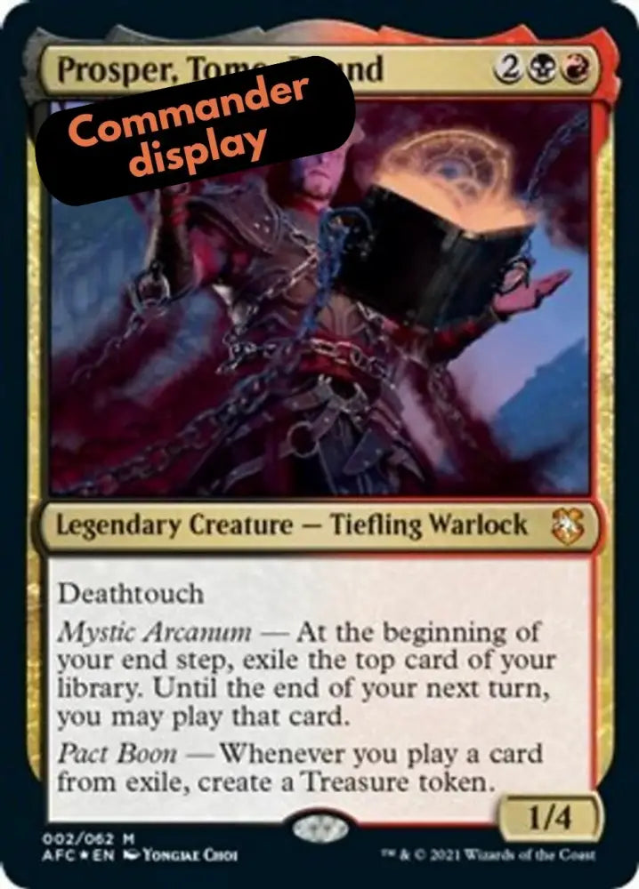 Prosper Tome-Bound (Display Commander) [Dungeons & Dragons: Adventures in the Forgotten Realms Commander] - MTG Single