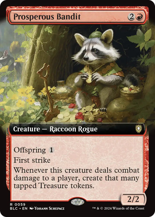 Prosperous Bandit (Extended Art) [Bloomburrow Commander] - MTG Single