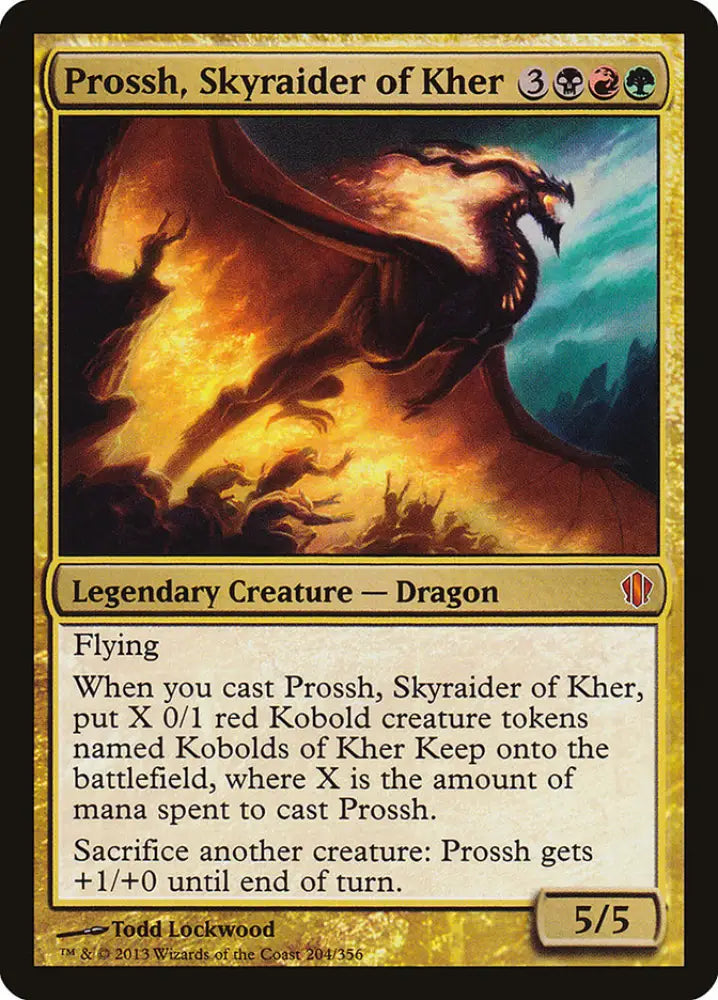 Prossh Skyraider of Kher [Commander 2013] - MTG Single
