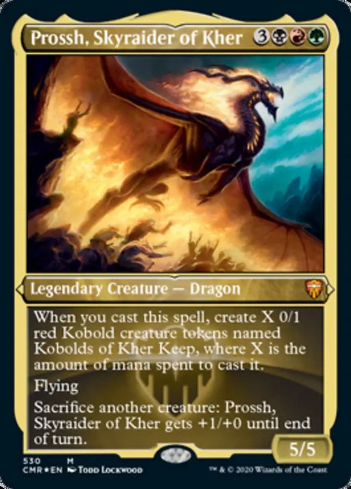 Prossh Skyraider of Kher (Etched Foil) [Commander Legends] - MTG Single