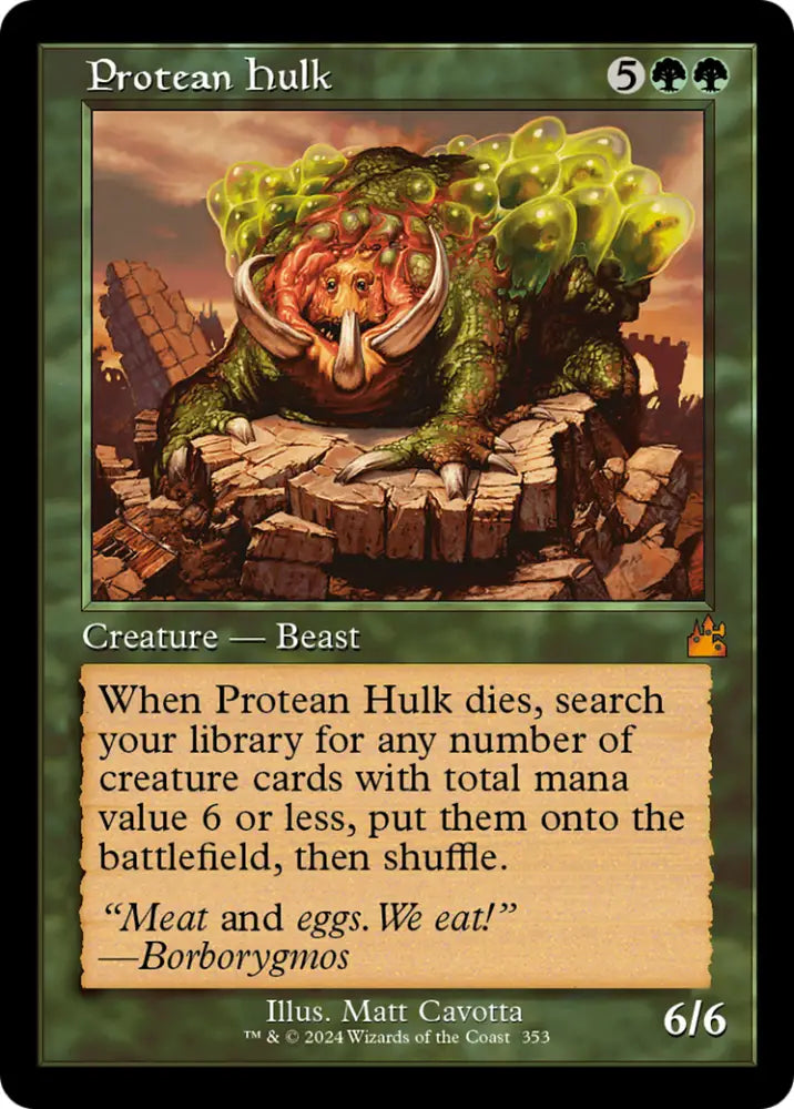 Protean Hulk (Retro Frame) [Ravnica Remastered] - MTG Single