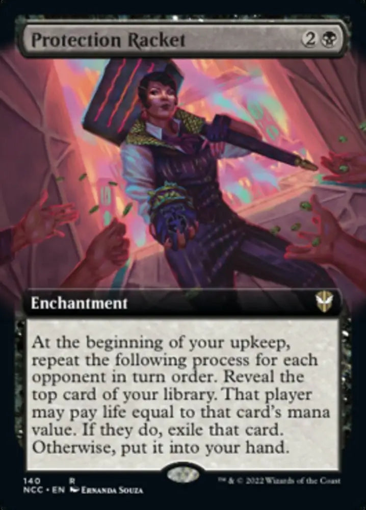 Protection Racket (Extended Art) [Streets of New Capenna Commander] - MTG Single