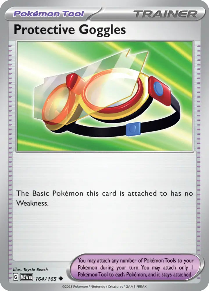 Protective Goggles (164/165) [Scarlet & Violet 151] - Pokemon Single