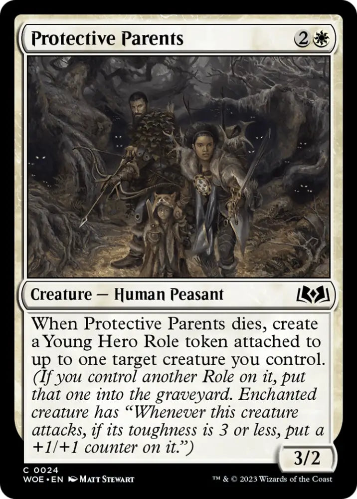 Protective Parents [Wilds of Eldraine] - MTG Single