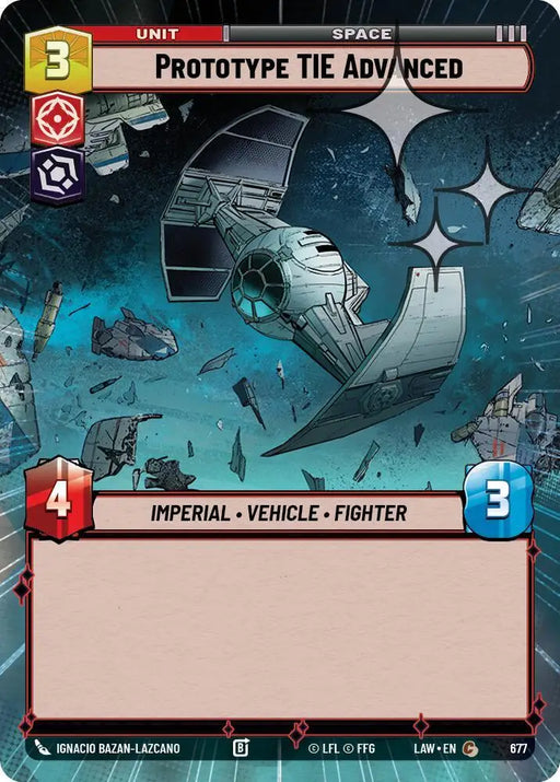 Prototype TIE Advanced (Hyperspace Foil) (677) [A Lawless Time]