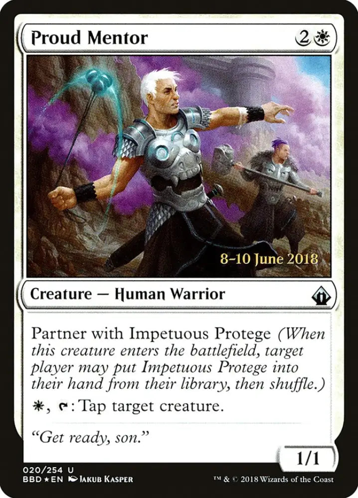 Proud Mentor [Battlebond Prerelease Promos] - MTG Single