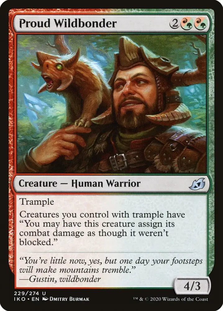 Proud Wildbonder [Ikoria: Lair of Behemoths] - MTG Single