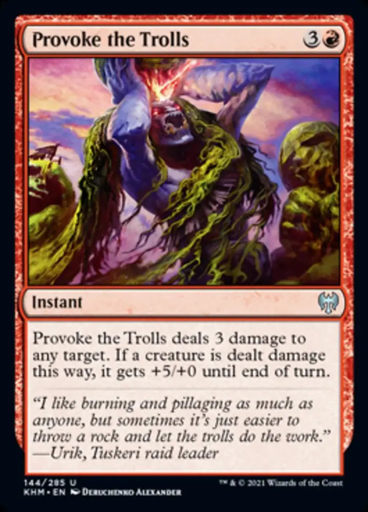Provoke the Trolls [Kaldheim] - MTG Single